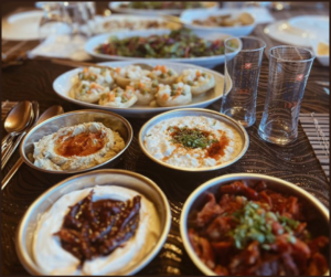 Turkish mezes”, an array of flavorful appetizers, encapsulate the essence of communal dining and vibrant flavors in “Turkish cuisine